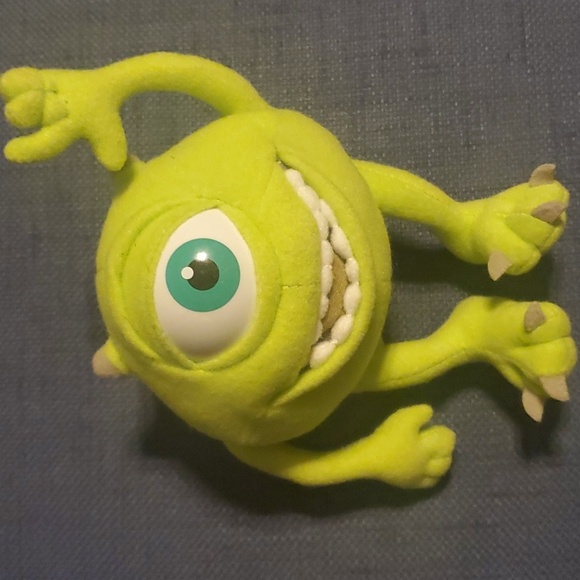 disney pixar monsters inc Other - Disney Pixar Monsters Inc MIKE Monster GREEN WHITE Small Childrens Toy Ages 3+